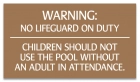 Arkansas No Lifeguard Sign