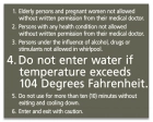 Atlanta, Georgia Spa Rules Sign
