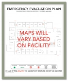 Bordered Evacuation Map