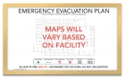 Brushed Metallic Evacuation Map