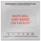 Brushed Silver Pattern Evacuation Map