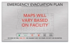 Brushed Silver Pattern Evacuation Map