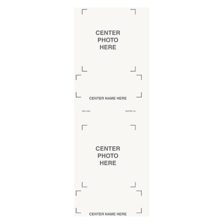 Contour Low Profile Additional Insert Cards/2 Picture Room Number (50/pk)