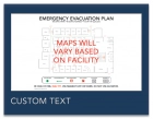 Evacuation Map w/Custom Text - Acrylic
