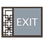 "Exit" Egress Sign - CA Compliant
