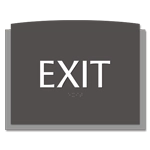 Exit Egress Sign