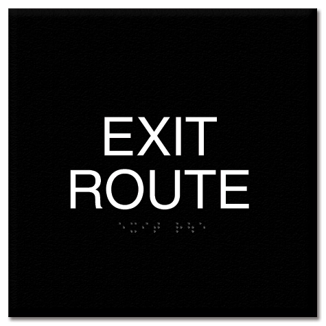 Exit Route - Egress Sign - CA Compliant