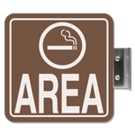 Flag Overhead - Designated Smoking Area