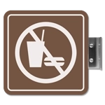 Flag Overhead - No Food or Drink