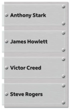 Four Panel Nameplate Sign