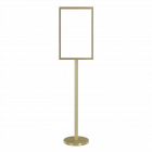 Freestanding Metal Floor Sign Holder - Includes Base, Post, & Frame