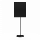 Freestanding Metal Floor Sign Holder - Includes Base, Post, Frame, Plexiglass & Back Panel
