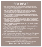 Georgia Spa Risks Sign