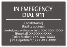 In Emergency Dial 911 Sign
