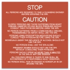 Jefferson County, Alabama Spa Rules Sign