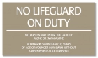Kentucky No Lifeguard On Duty Sign