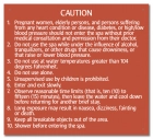 Kentucky Spa Rules Caution Sign