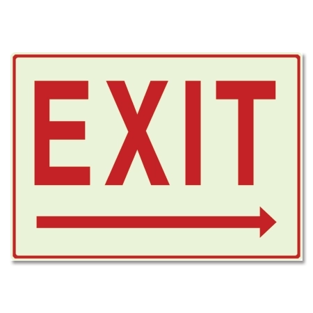 LaserGlow "Exit" Directional Sign - Right Arrow