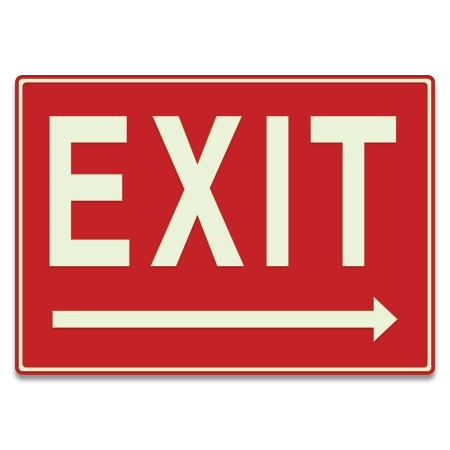 LaserGlow "Exit" Directional Sign - Right Arrow