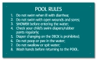MAHC Pool Hygiene Rules Sign