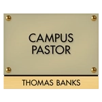 Manager on Duty Sign w/ Nameplate