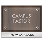 Manager on Duty Sign w/ Nameplate