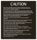 Maryland Spa Safety Rules Sign