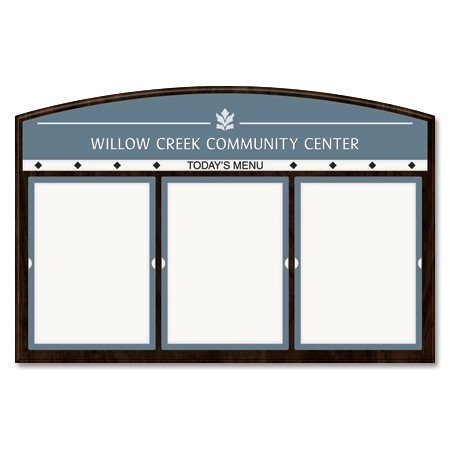 Message Display w/3 Insert Holders
