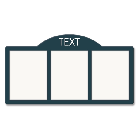 Message Display w/3 Insert Holders