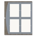 Message Display w/4 Insert Holders