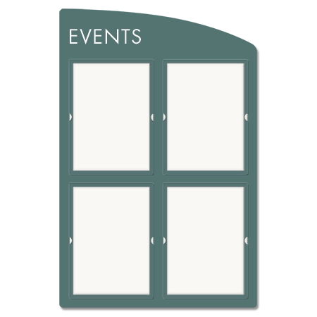 Message Display w/4 Insert Holders