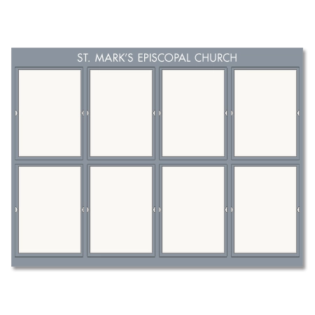 Message Display w/8 Insert Holders