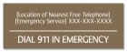 Minnesota Emergency 911 Pool Sign