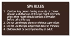 Missouri Spa Rules Sign