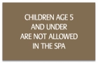 Montana No Children Allowed In Spa Sign