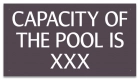 Montana Pool Capacity Sign