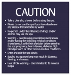 Montana Spa Rules Sign