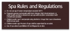 Montgomery County, Alabama Spa Rules Sign