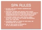 Montgomery County, Alabama Spa Rules Sign