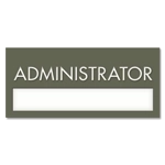 Nameplate Sign w/ Title