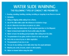 Nevada Water Slide Rules Sign