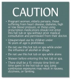 New Jersey Hot Tub Spa Caution Sign