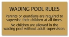 New Jersey Wading Pool Rules Sign