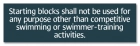 New York City Starting/Diving Blocks Pool Sign