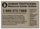 New York Human Trafficking Notice Sign