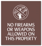 No Firearms or Weapons Allowed - Celtec Version