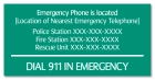 Ohio Emergency Phone Sign