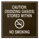 Oxidizing Gas(es) Stored/No Smoking