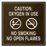 Oxygen In Use - No Smoking No Open Flame