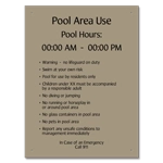 Pool Area Use w/Hours (Residents Only)